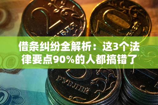北京借条纠纷全解析：这3个法律要点90%的人都搞错了