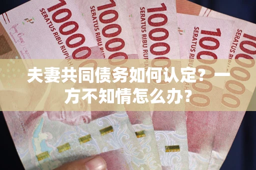 北京夫妻共同债务如何认定？一方不知情怎么办？