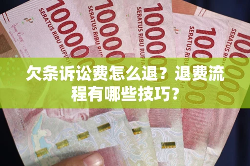 北京欠条诉讼费怎么退？退费流程有哪些技巧？